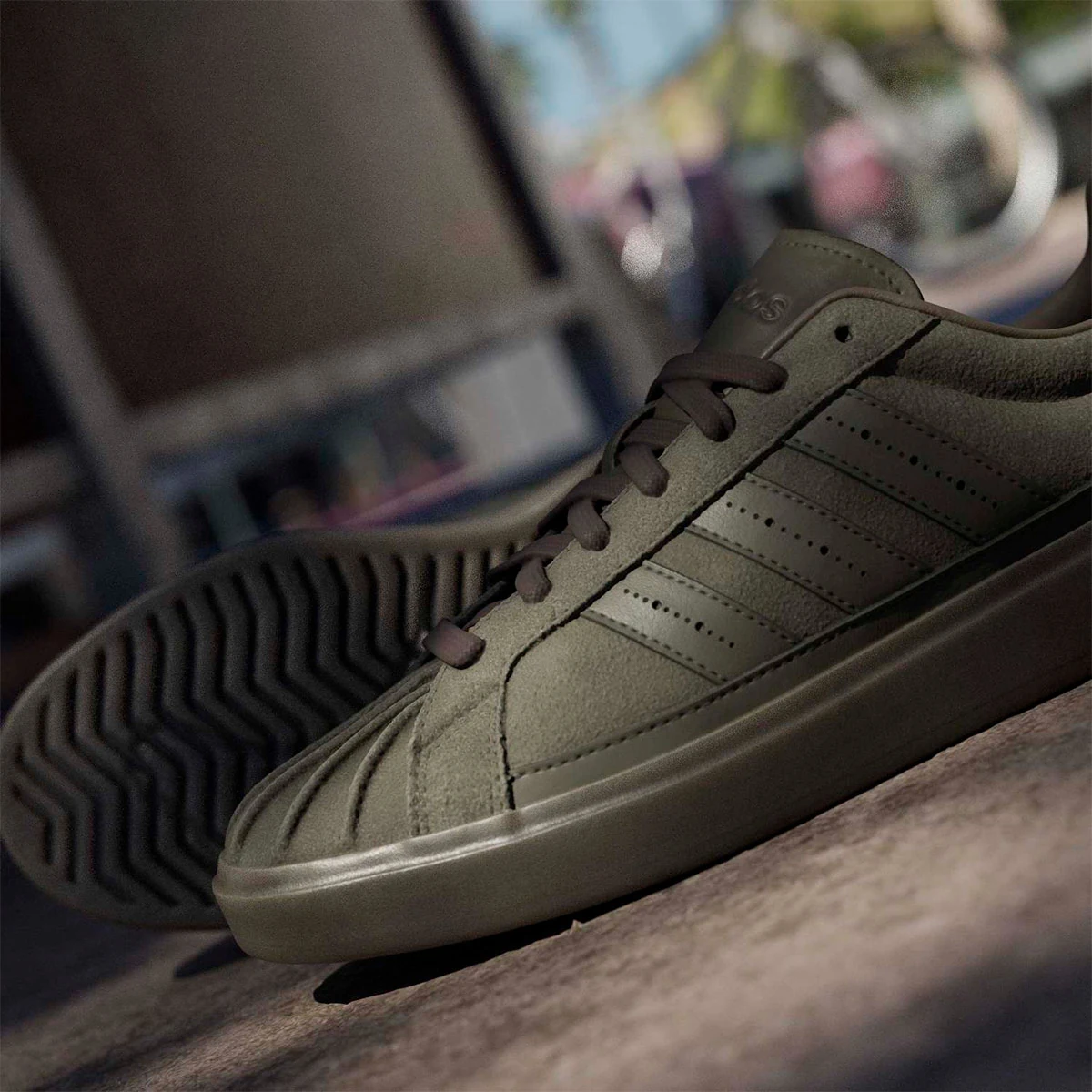 ZAPATILLAS HOMBRE ADIDAS URBANAS STREETTALK CUERO - 4