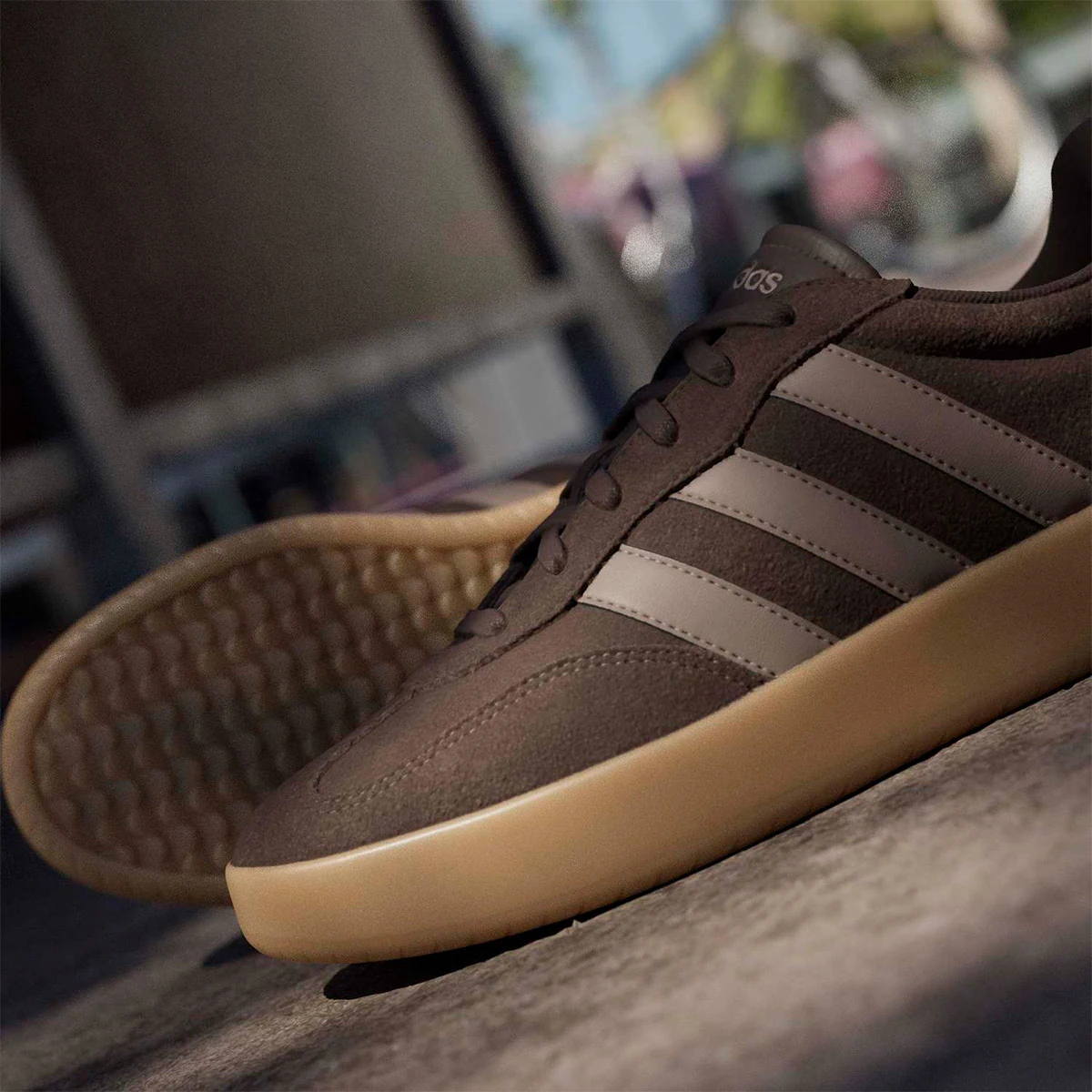ZAPATILLAS HOMBRE ADIDAS URBANAS BARREDA CUERO - 4