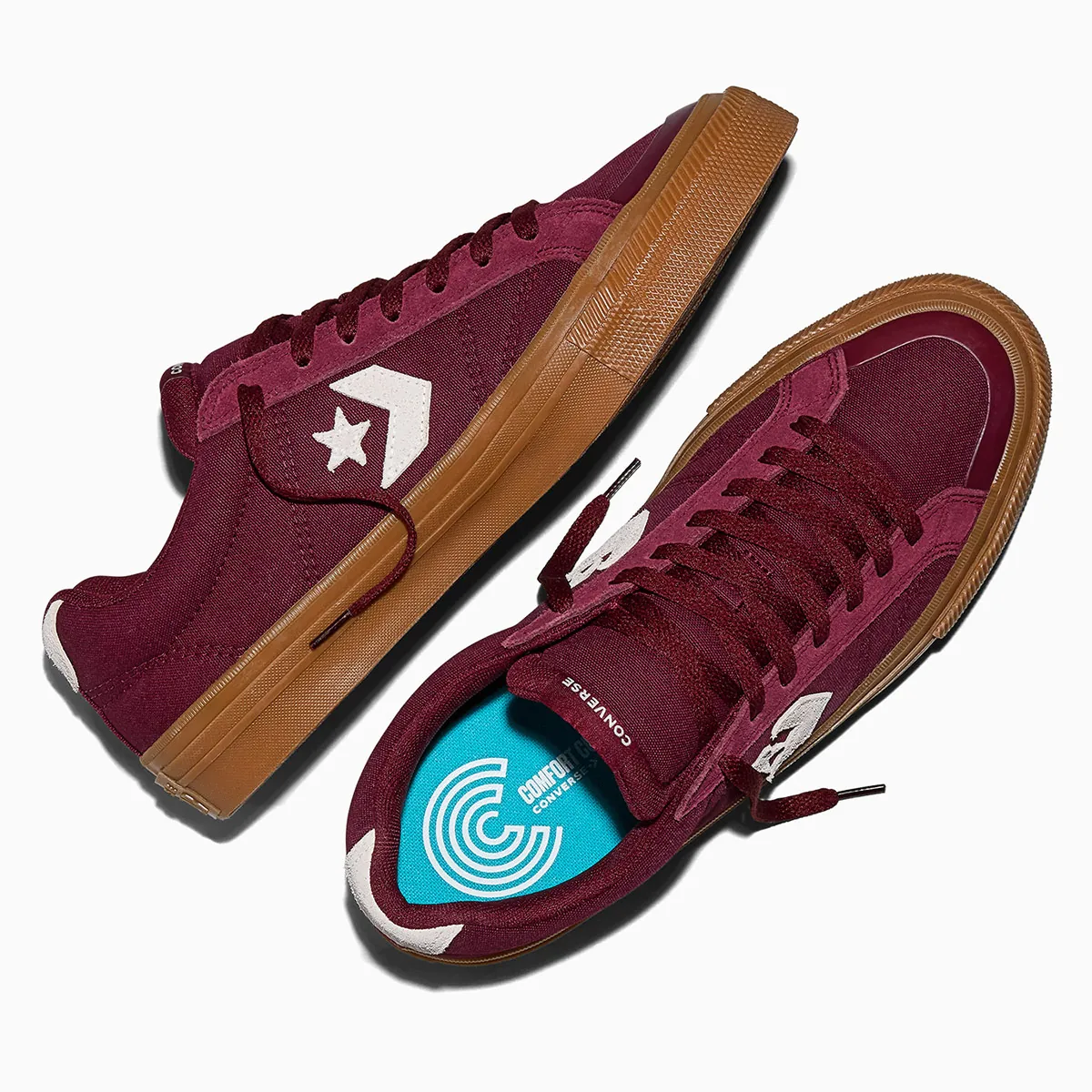 ZAPATILLAS HOMBRE CONVERSE URBANAS GUINDA SPORT CASUAL - 4