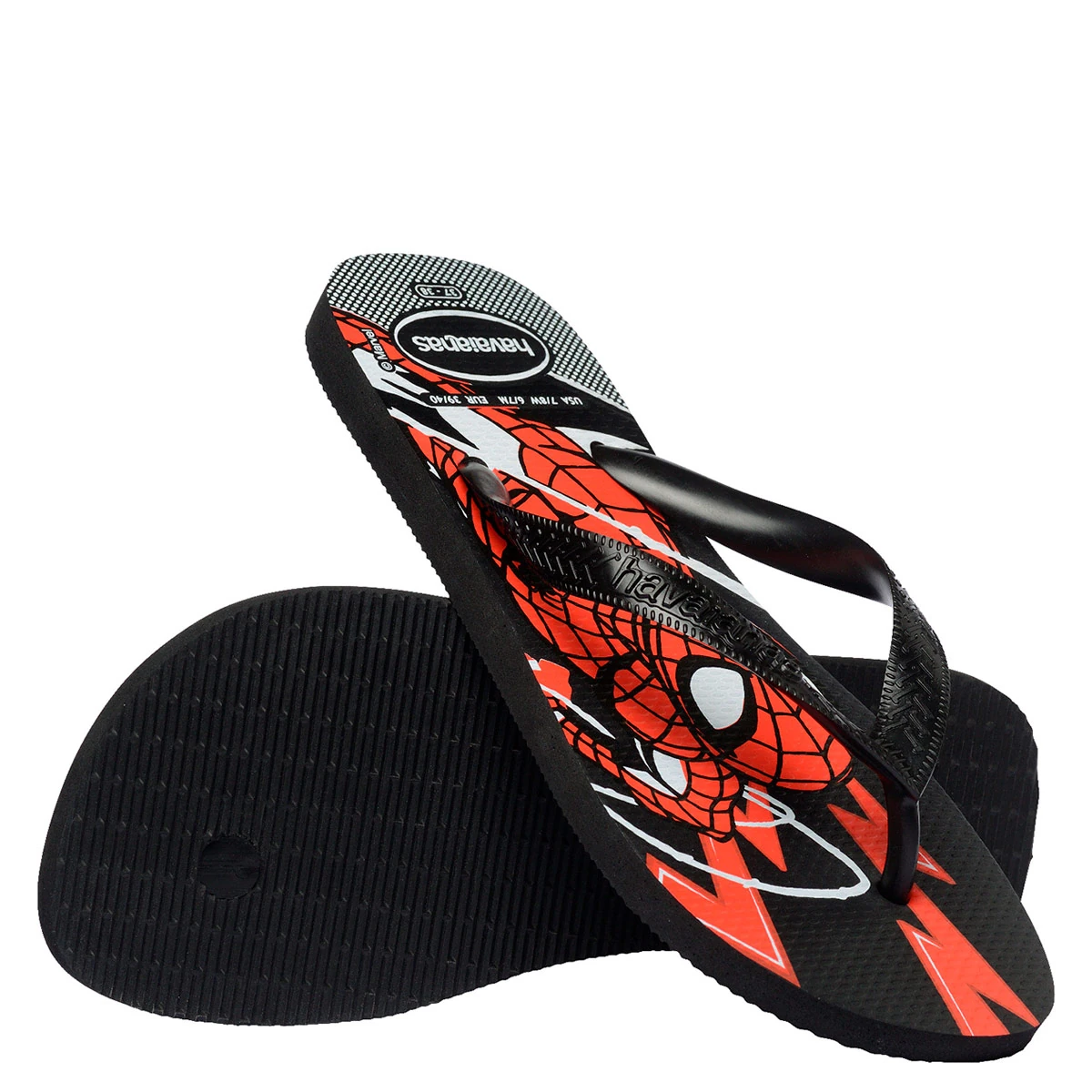 SANDALIAS HOMBRE HAVAIANAS NEGRO TOP MARVEL LOGOMANIA - 2