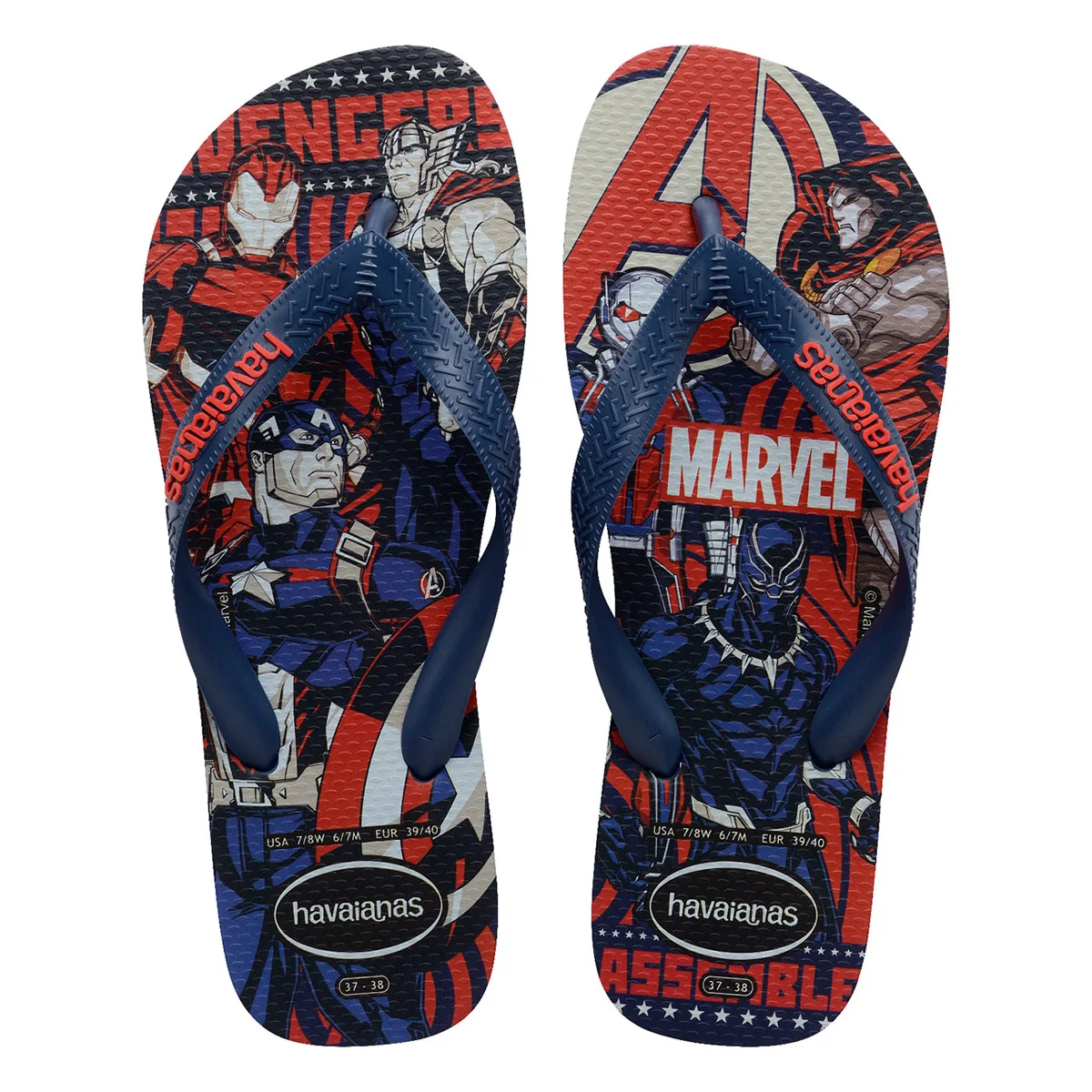 SANDALIAS HOMBRE HAVAIANAS AZUL TOP MARVEL CLASSICS - 5