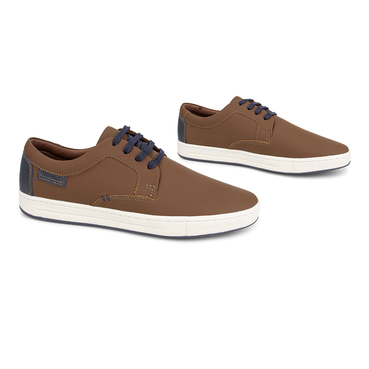 ZAPATILLAS HOMBRE PIERRE CARDIN URBANAS MARRÓN CUERO - 6