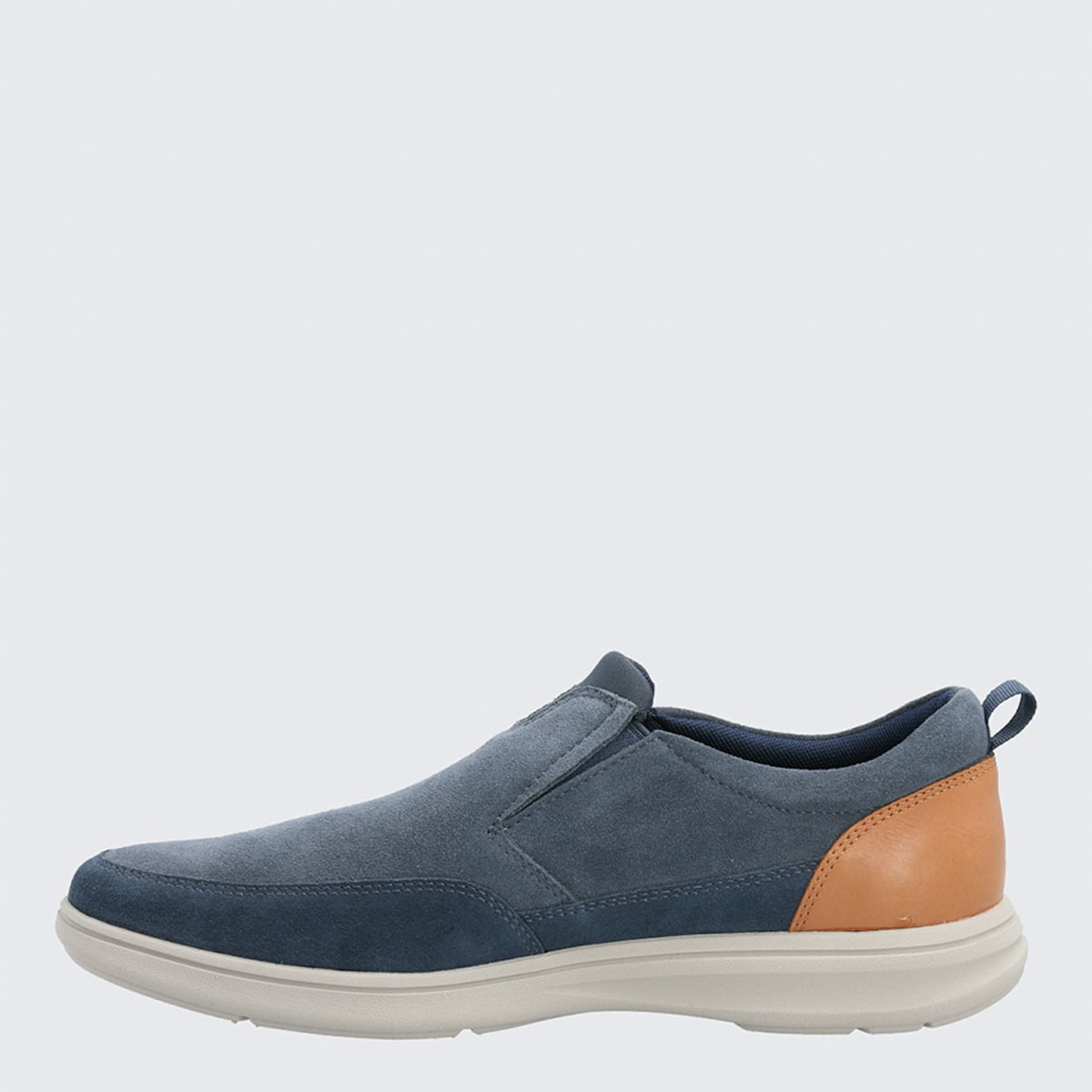 MOCASINES HOMBRE HUSH PUPPIES AZUL ROBSON CUERO - 3