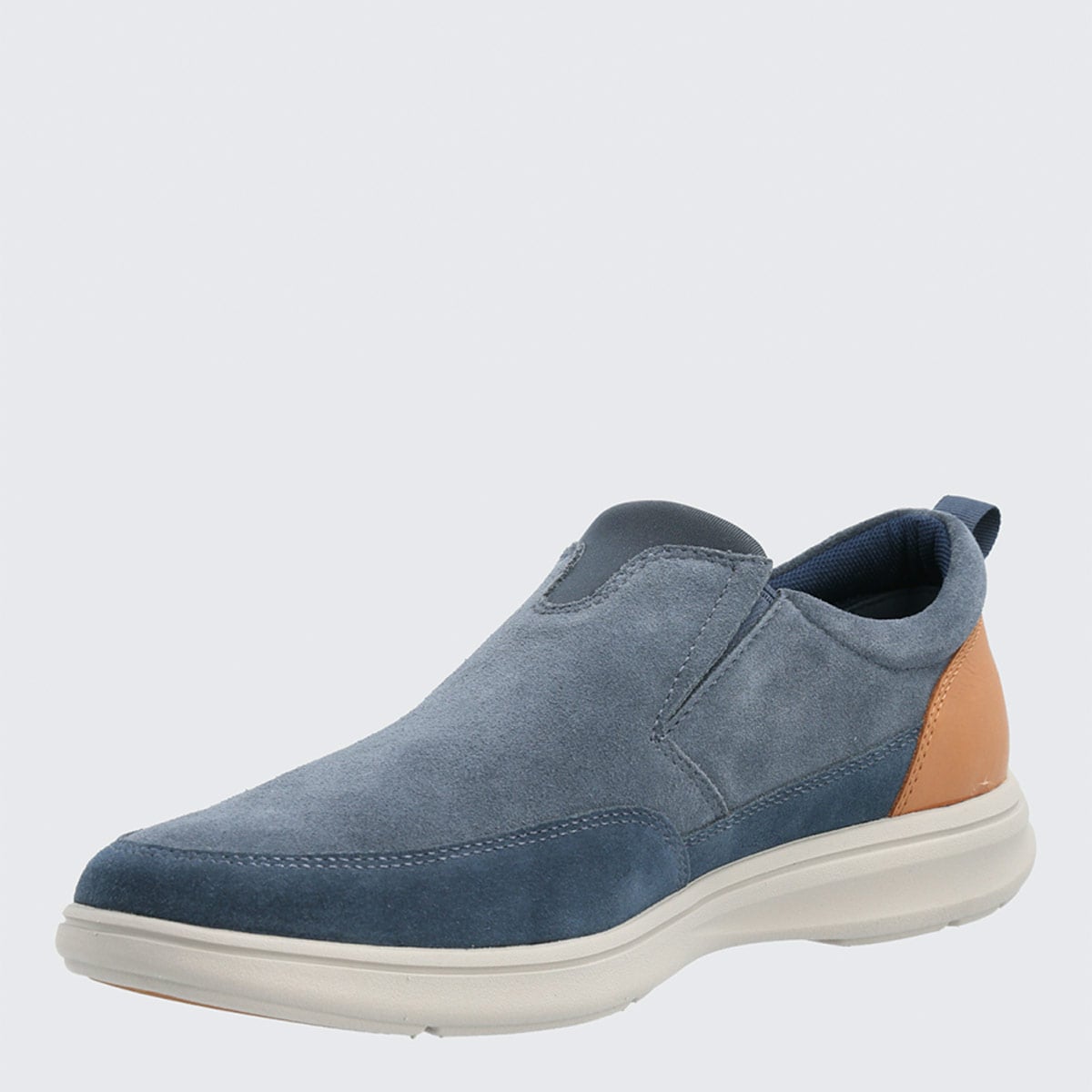 MOCASINES HOMBRE HUSH PUPPIES AZUL ROBSON CUERO - 4