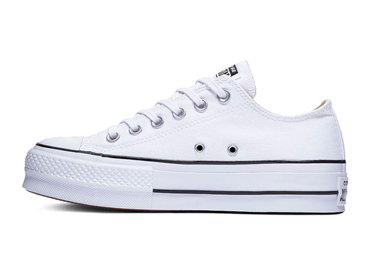 ZAPATILLAS MUJER CONVERSE URBANAS BLANCO    CHUCK TAYLOR ALL STAR LIFT OX - 2