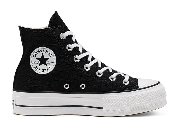 ZAPATILLAS MUJER CONVERSE URBANAS NEGRO LIFT HI - 1