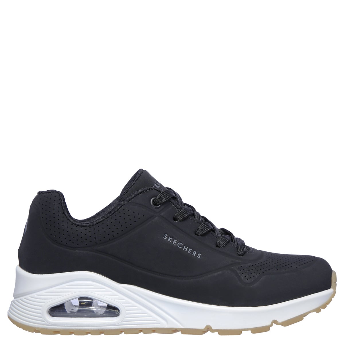 ZAPATILLAS MUJER SKECHERS URBANAS NEGRO UNO - 1