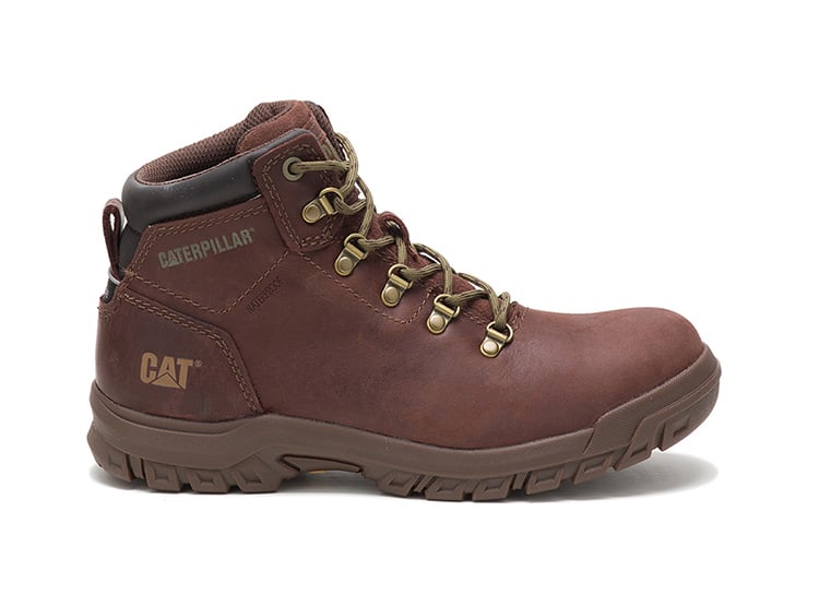 BOTINES MUJER CATERPILLAR CUERO CHOCOLATE MAE ST WP - 1