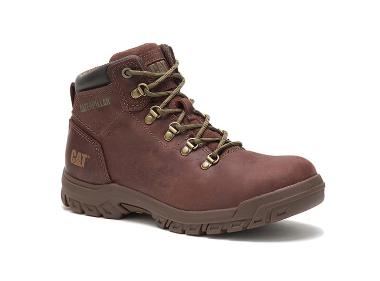 BOTINES MUJER CATERPILLAR CUERO CHOCOLATE MAE ST WP - 2
