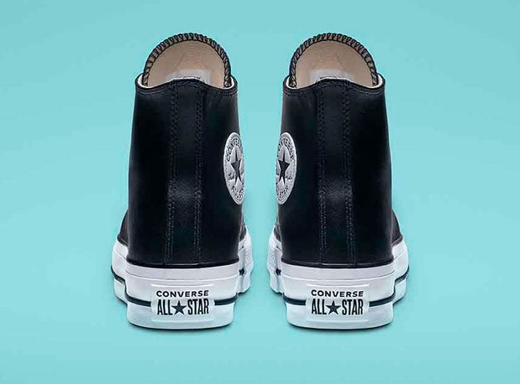 ZAPATILLAS MUJER CONVERSE URBANAS NEGRO CT AS LIFT HI CUERO - 4