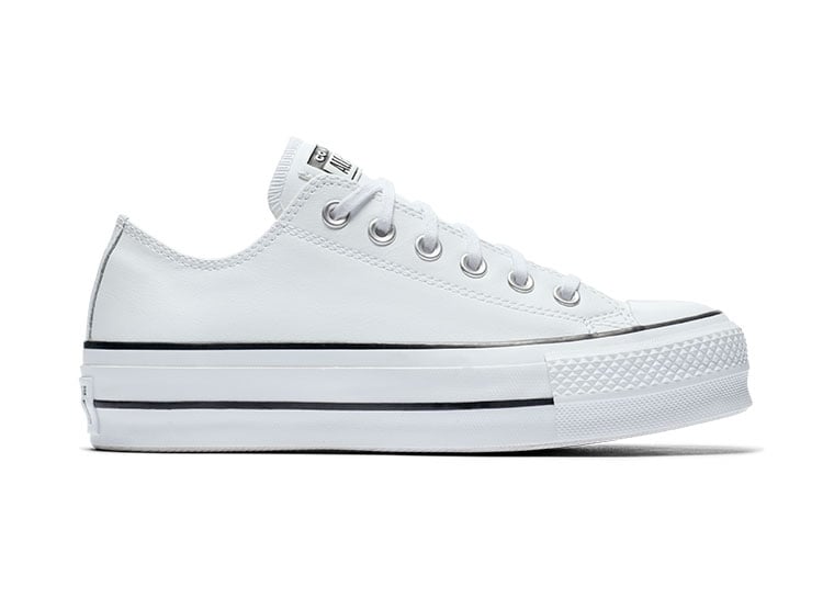 ZAPATILLAS MUJER CONVERSE URBANAS BLANCO CT AS LIFT OX CUERO - 1