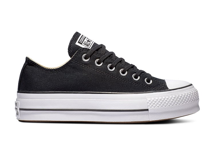ZAPATILLAS MUJER CONVERSE URBANAS NEGRO CT AS LIFT OX - 1