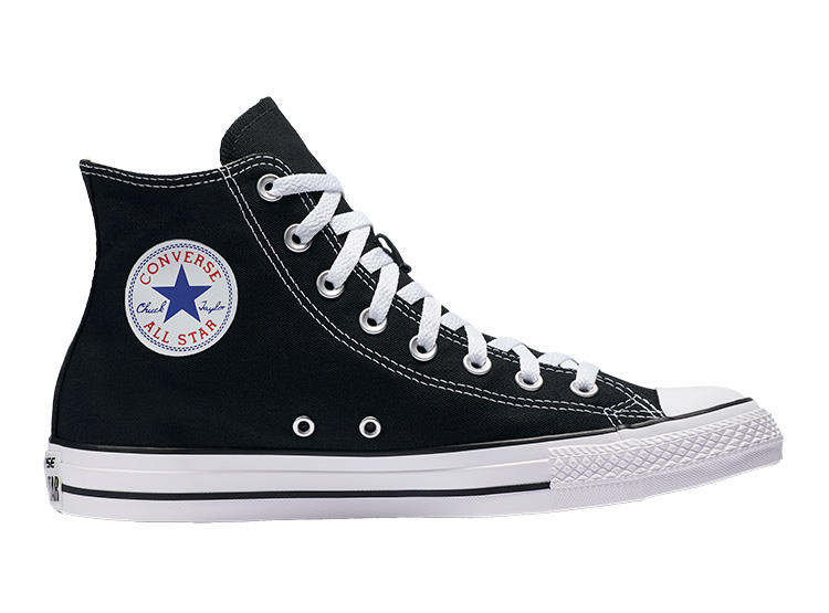 ZAPATILLAS MUJER CONVERSE URBANAS NEGRO CT AS CORE HI - 1