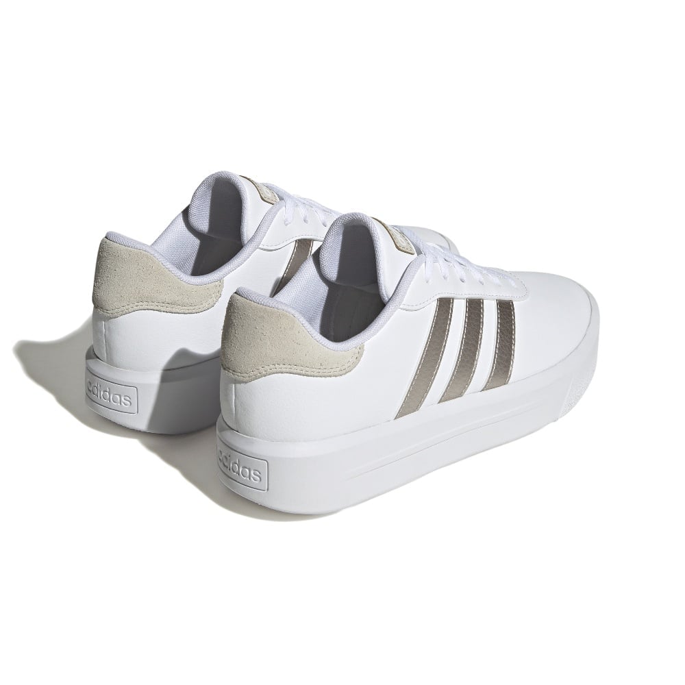 ZAPATILLAS ADIDAS MUJER URBANO COURT PLATFORM BLANCO - 6