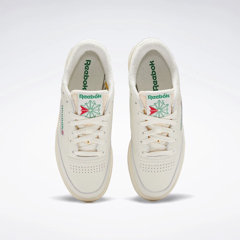 ZAPATILLAS MUJER REEBOK URBANAS CREMA CLUB C 85 VINTAGE CUERO - 4