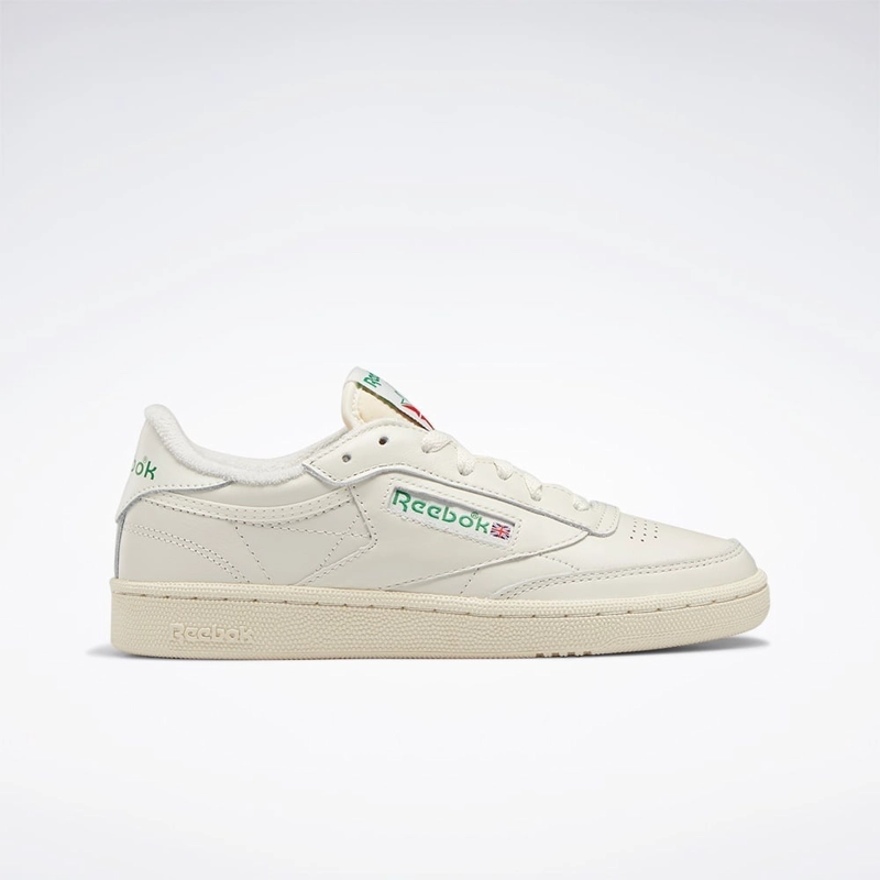 ZAPATILLAS MUJER REEBOK URBANAS CREMA CLUB C 85 VINTAGE CUERO - 2