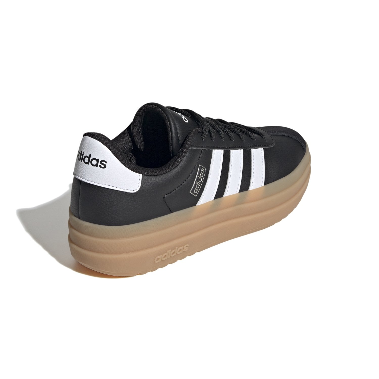 ZAPATILLAS MUJER ADIDAS URBANAS NEGRO VL COURT BOLD CUERO - 4