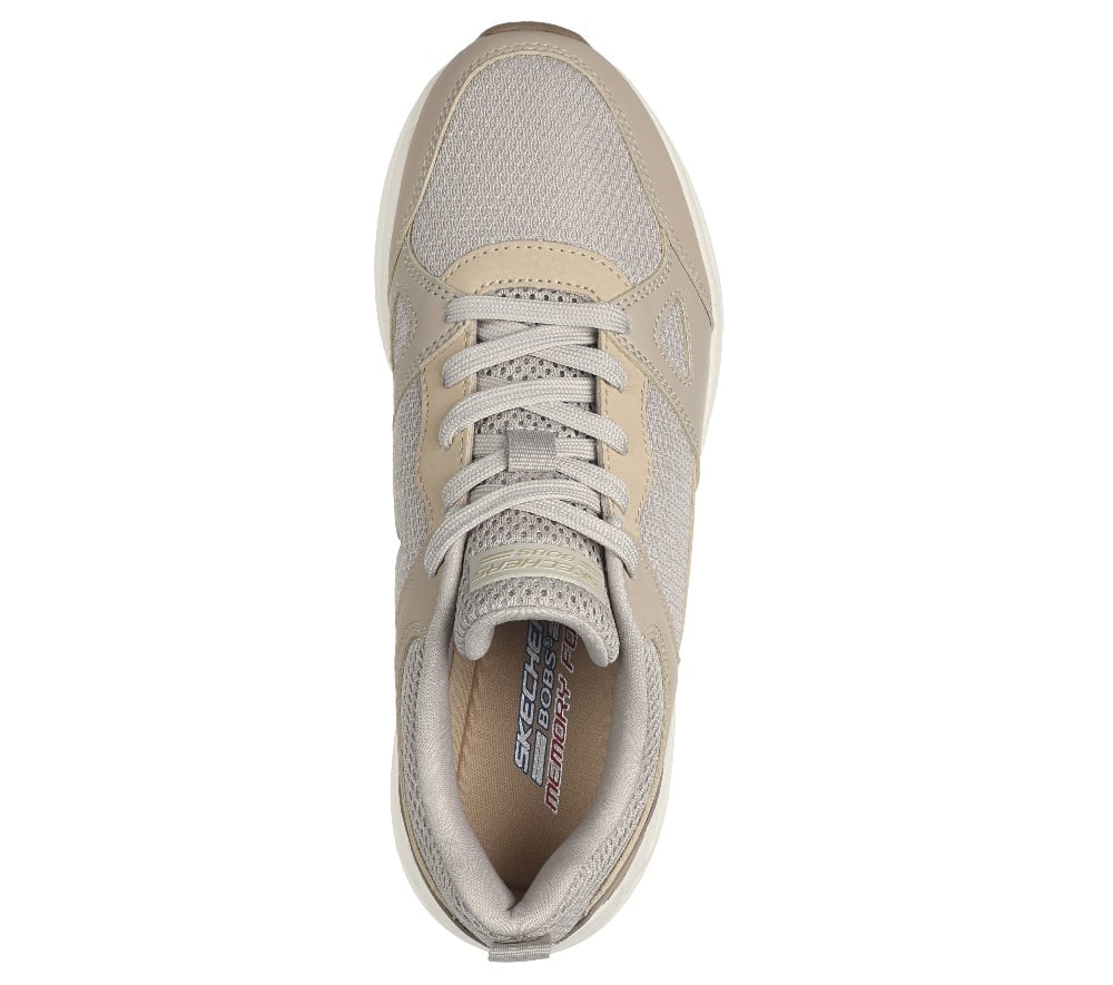 ZAPATILLAS MUJER SKECHERS CREMA URBANAS BOBS SPARROW 2.0 - 4