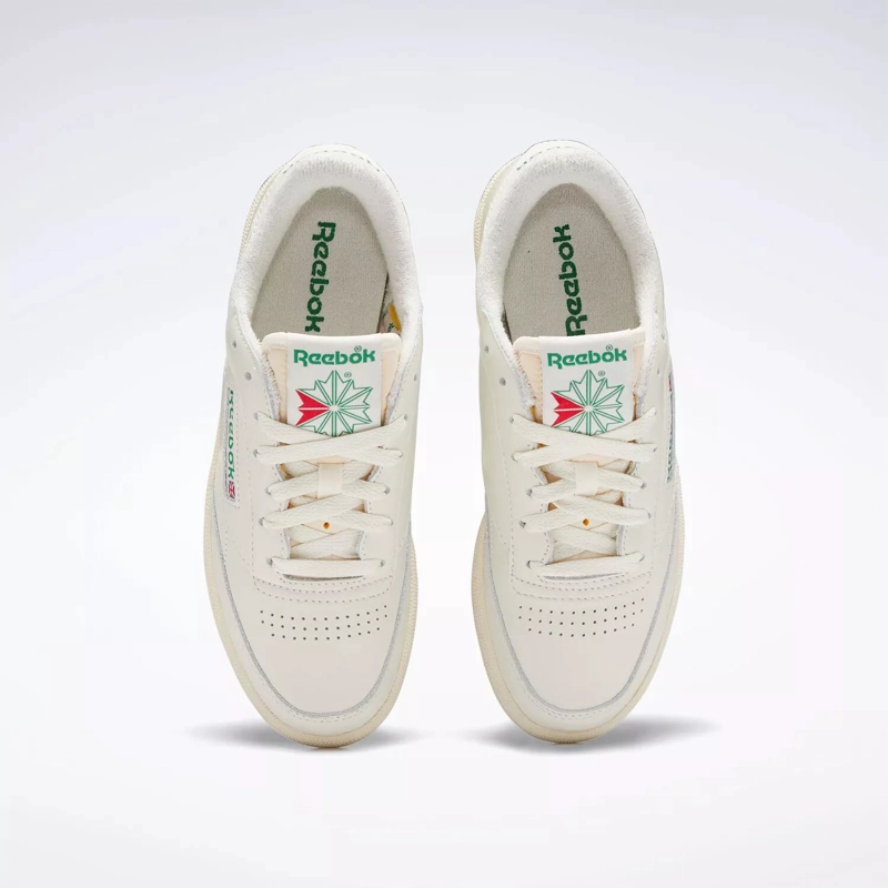 ZAPATILLAS MUJER REEBOK URBANAS CREMA CLUB C 85 VINTAGE CUERO - 4
