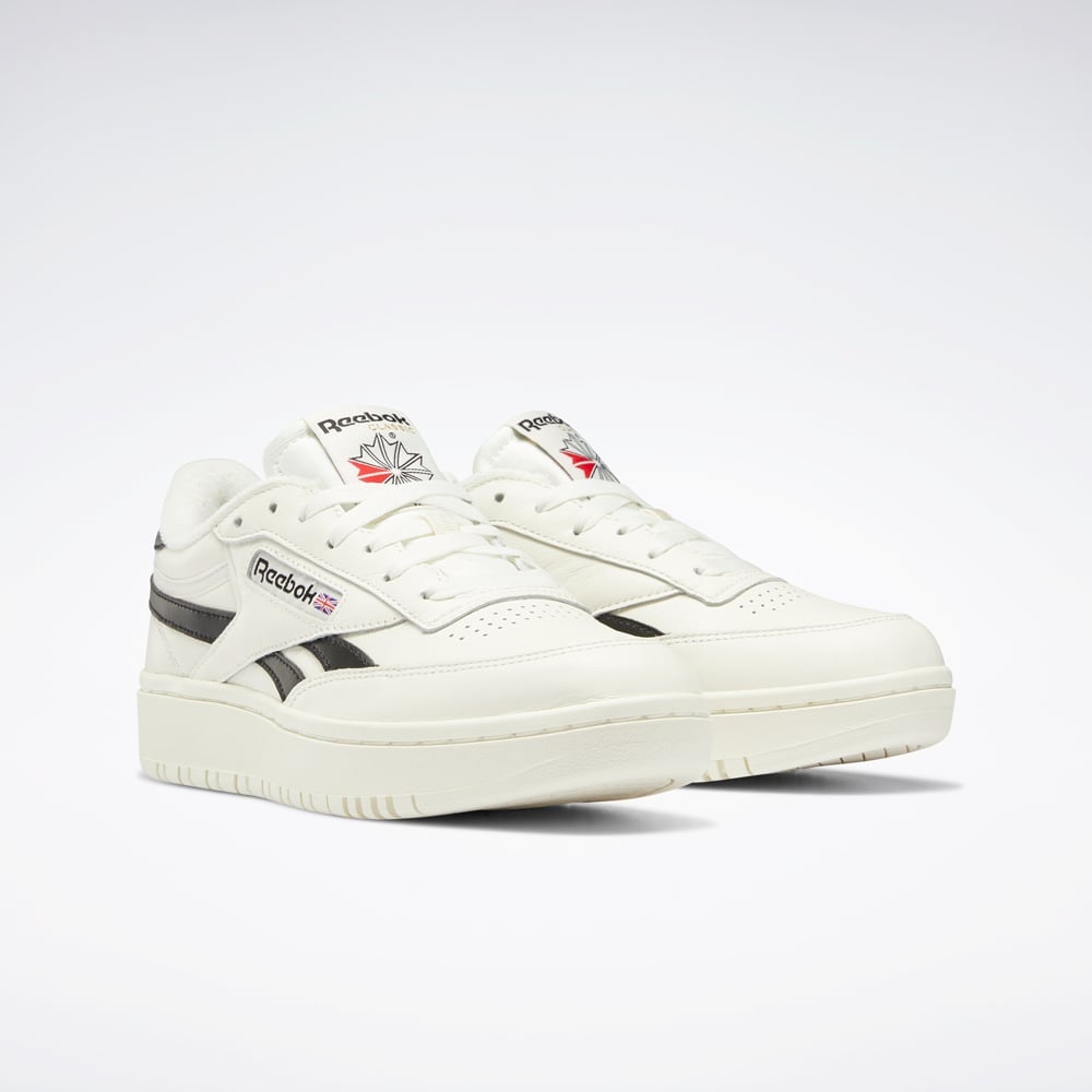 ZAPATILLAS MUJER REEBOK URBANAS BLANCO CLUB C DOUBLE REVE CUERO - 2