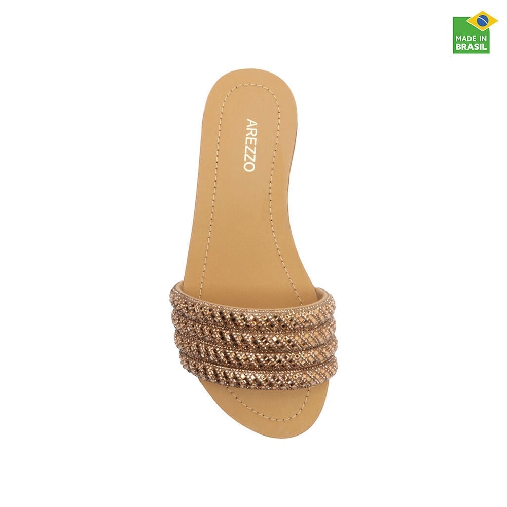 SANDALIAS MUJER AREZZO CARAMELO - 4