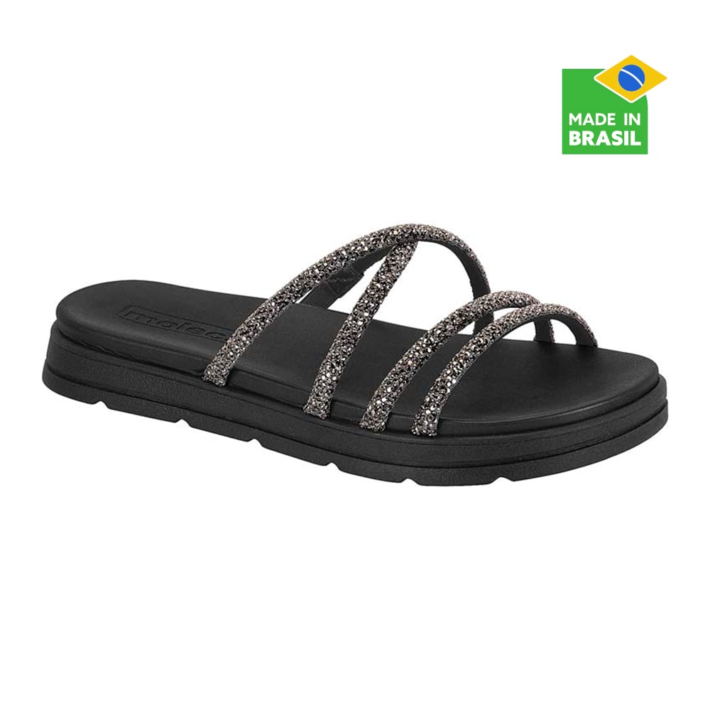 SANDALIAS MUJER MOLECA NEGRO - 1