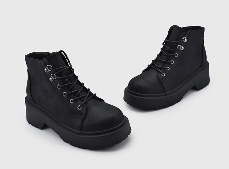 BOTINES MUJER INDEX MICROFIBRA NEGRO ITAQUIPE