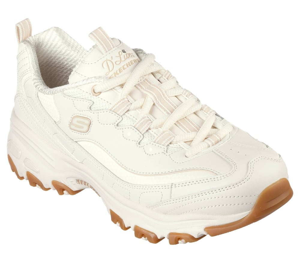 ZAPATILLAS MUJER SKECHERS CREMA D LITES - 1