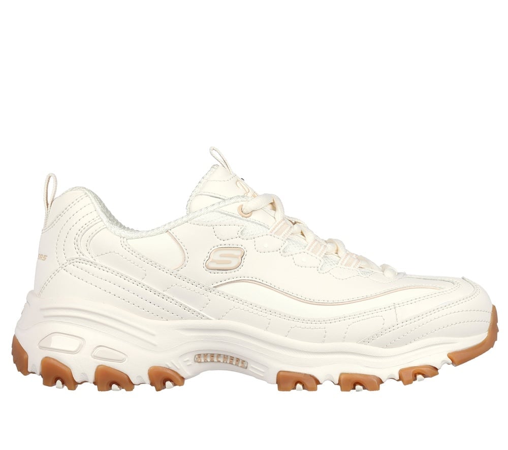 ZAPATILLAS MUJER SKECHERS CREMA D LITES - 2