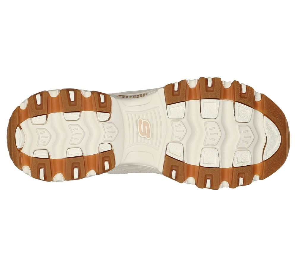 ZAPATILLAS MUJER SKECHERS CREMA D LITES - 5