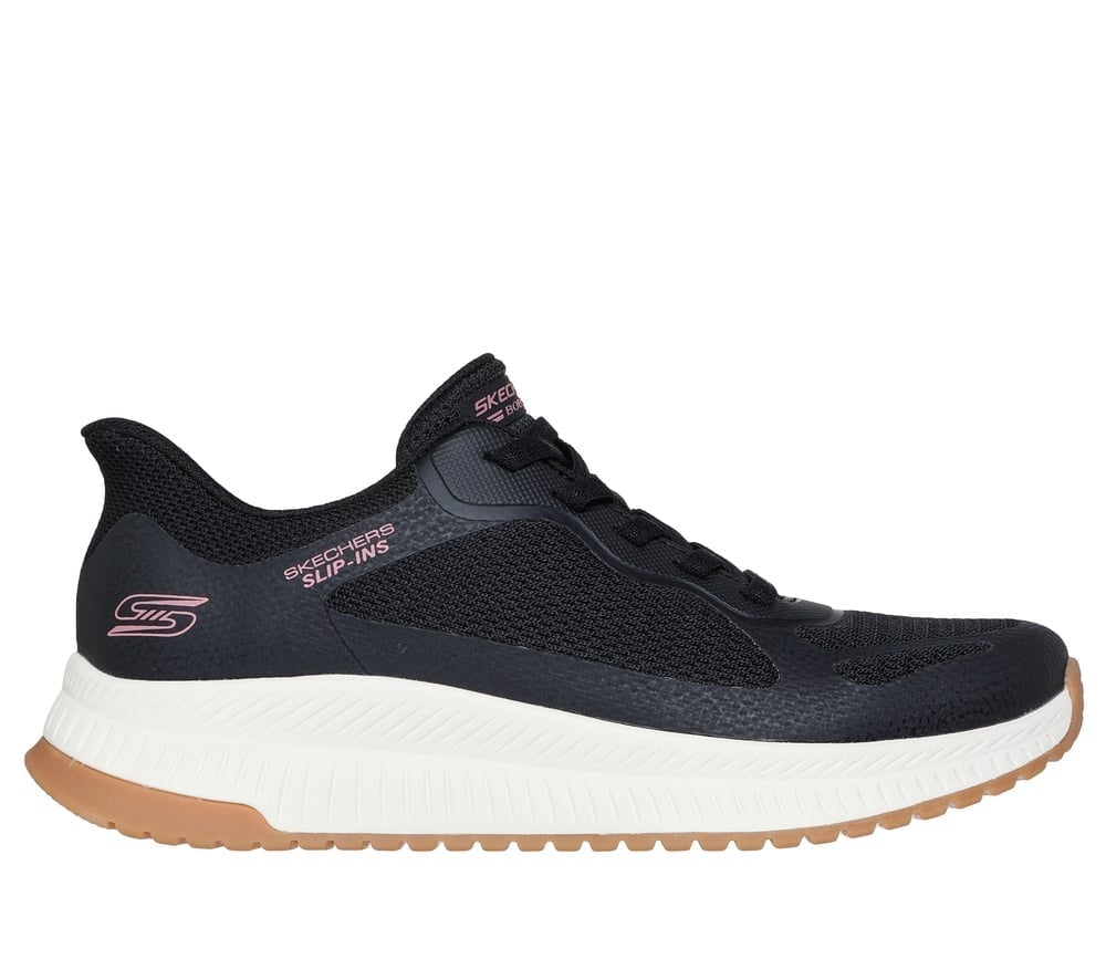 ZAPATILLAS MUJER SKECHERS NEGRO BOBS SQUAD 4 SLIP INS - 2
