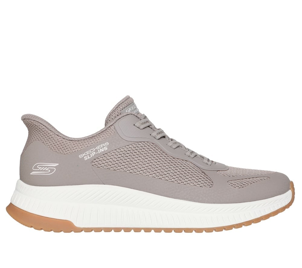 ZAPATILLAS MUJER SKECHERS GRIS BOBS SQUAD 4 SLIP INS - 2