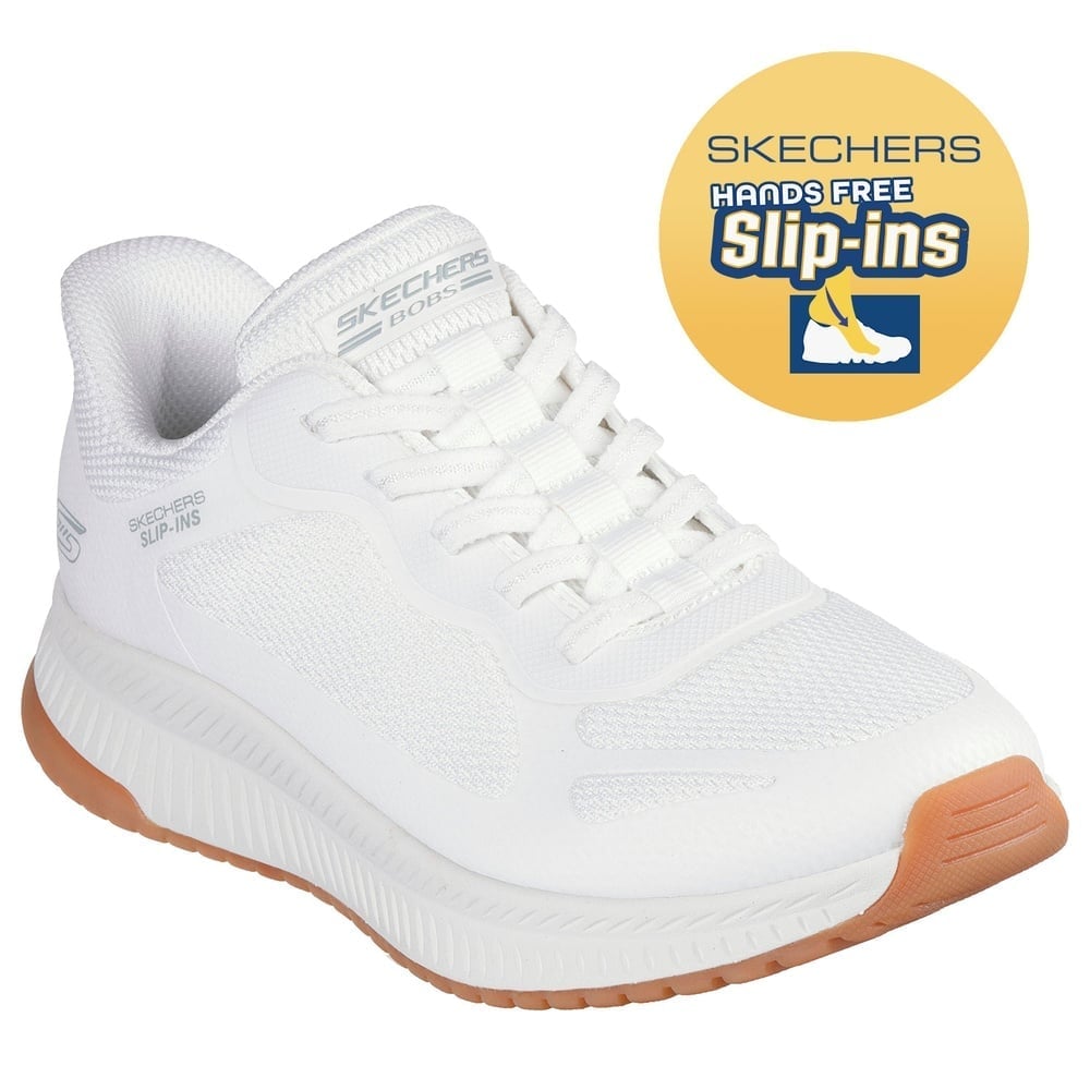ZAPATILLAS MUJER SKECHERS BLANCO BOBS SQUAD 4 SLIP INS - 1