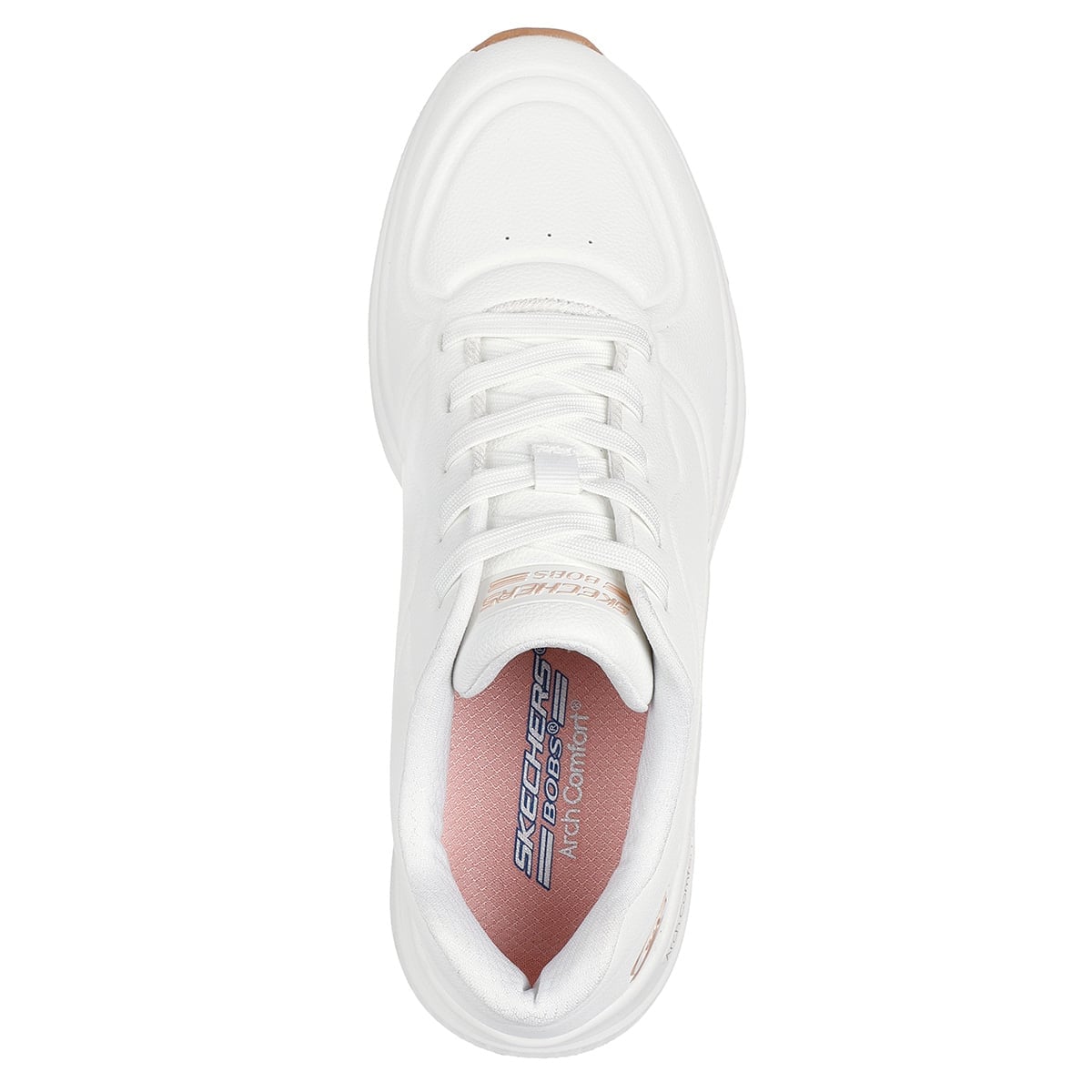 ZAPATILLAS MUJER SKECHERS URBANAS BLANCO BOBS ARCH COMFORT - 4