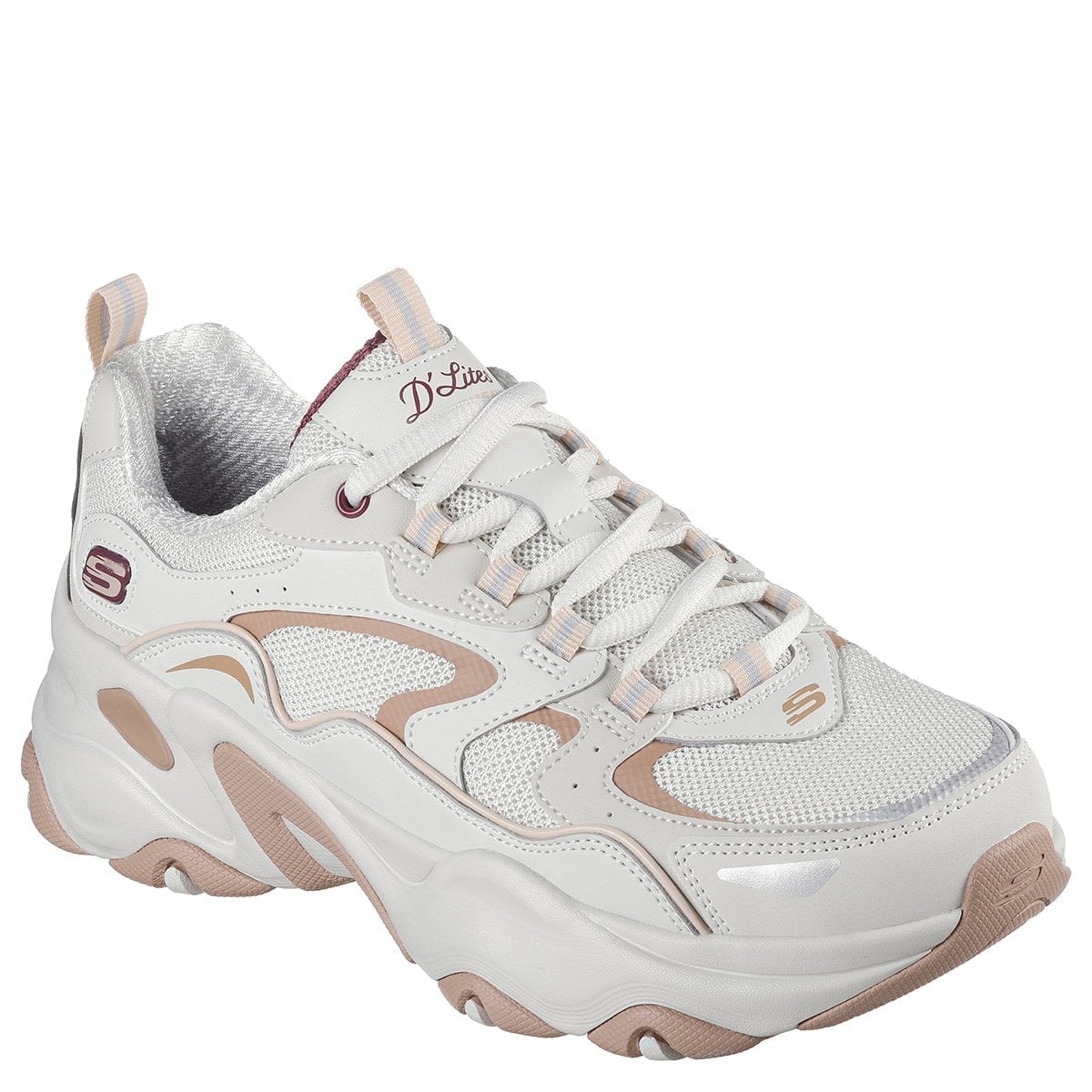 ZAPATILLAS MUJER SKECHERS URBANAS CREMA DLITES 5.0 - 2