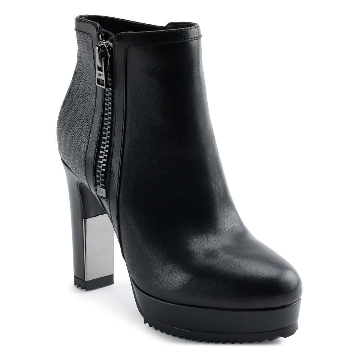 BOTAS MUJER DKNY CUERO NEGRO LIANA - 2