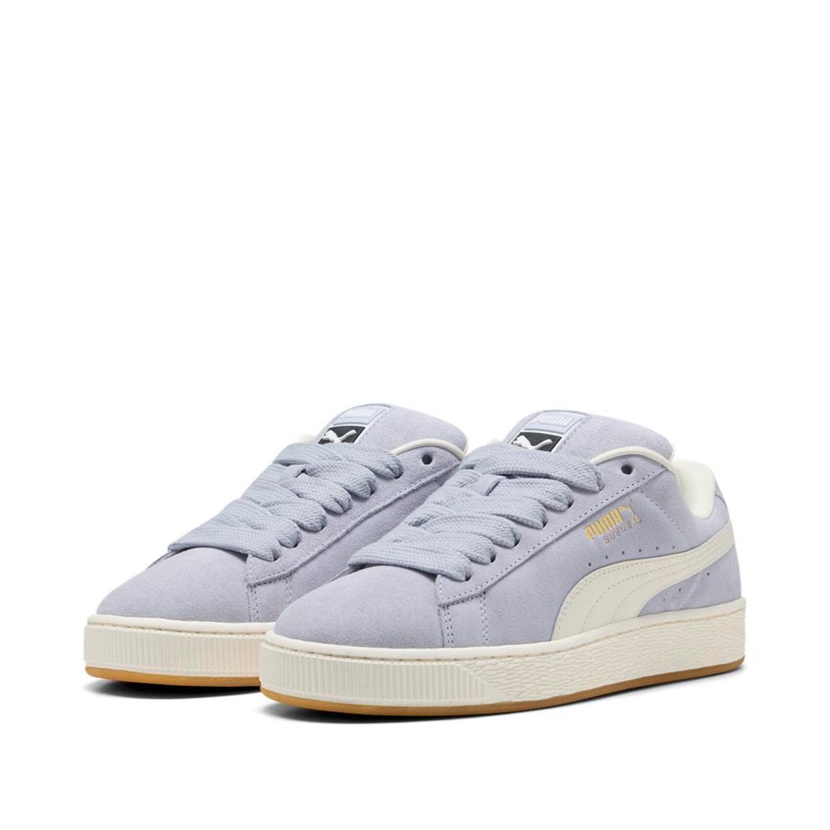 ZAPATILLAS MUJER PUMA URBANAS CELESTE SUEDE XL CUERO - 4