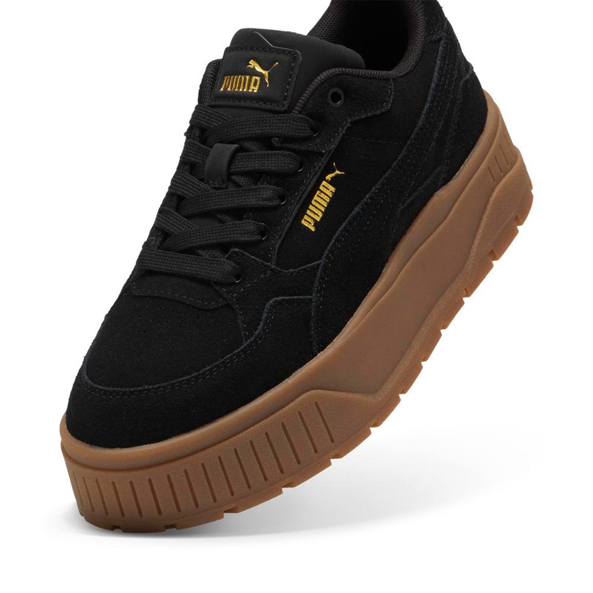 ZAPATILLAS MUJER PUMA URBANAS NEGRO KARMEN II IDOL SD CUERO - 3