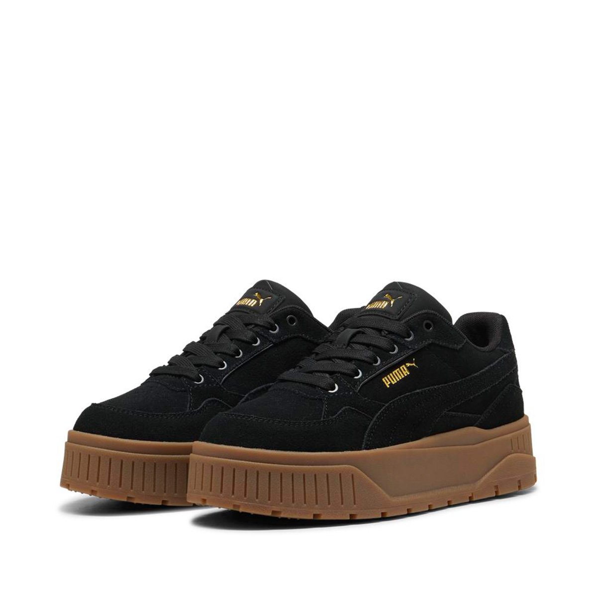 ZAPATILLAS MUJER PUMA URBANAS NEGRO KARMEN II IDOL SD CUERO - 5