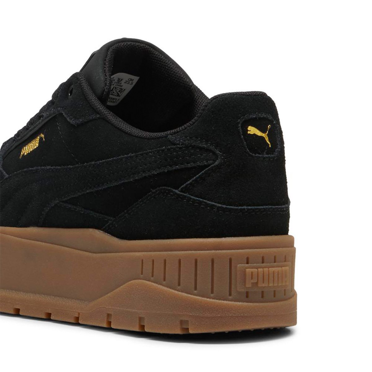 ZAPATILLAS MUJER PUMA URBANAS NEGRO KARMEN II IDOL SD CUERO - 6
