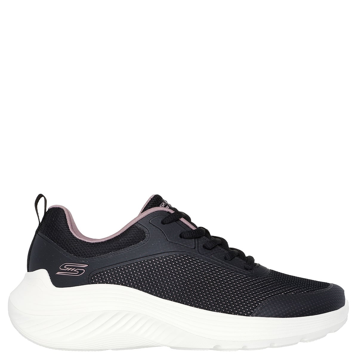 ZAPATILLAS MUJER SKECHERS URBANAS NEGRO BOBS SQUAD WAVES - 1