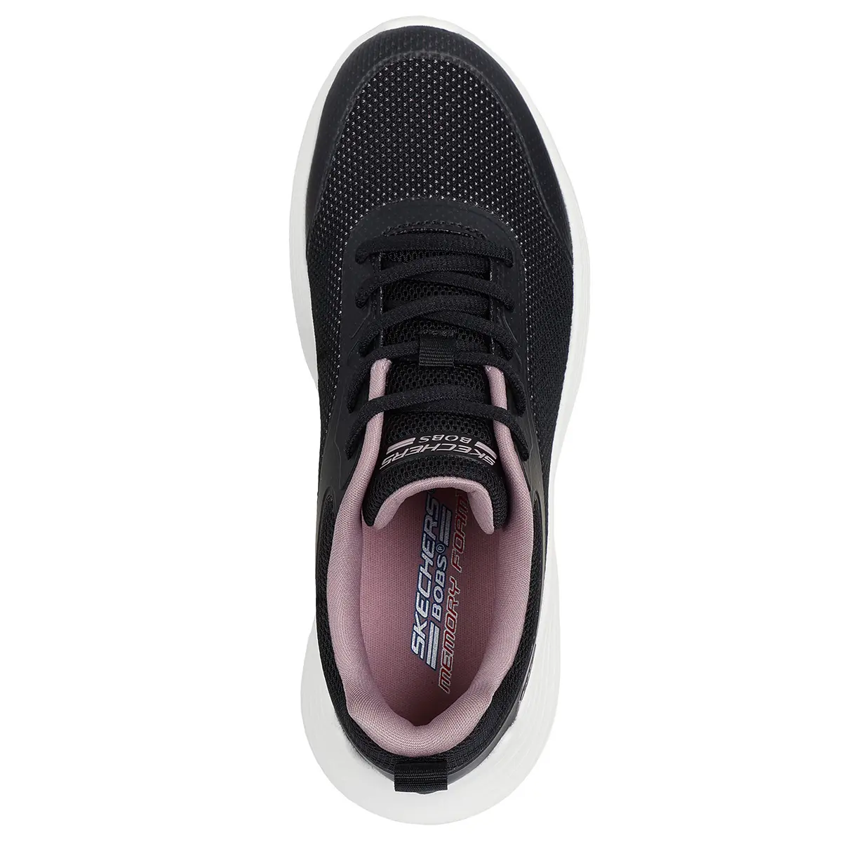 ZAPATILLAS MUJER SKECHERS URBANAS NEGRO BOBS SQUAD WAVES - 4