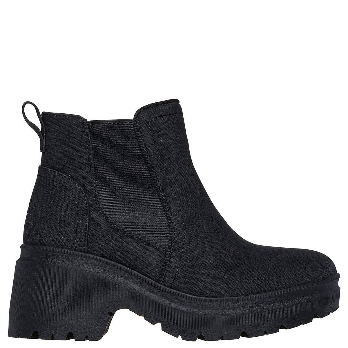 BOTINES MUJER SKECHERS NEGRO BOBS TANGO - 1
