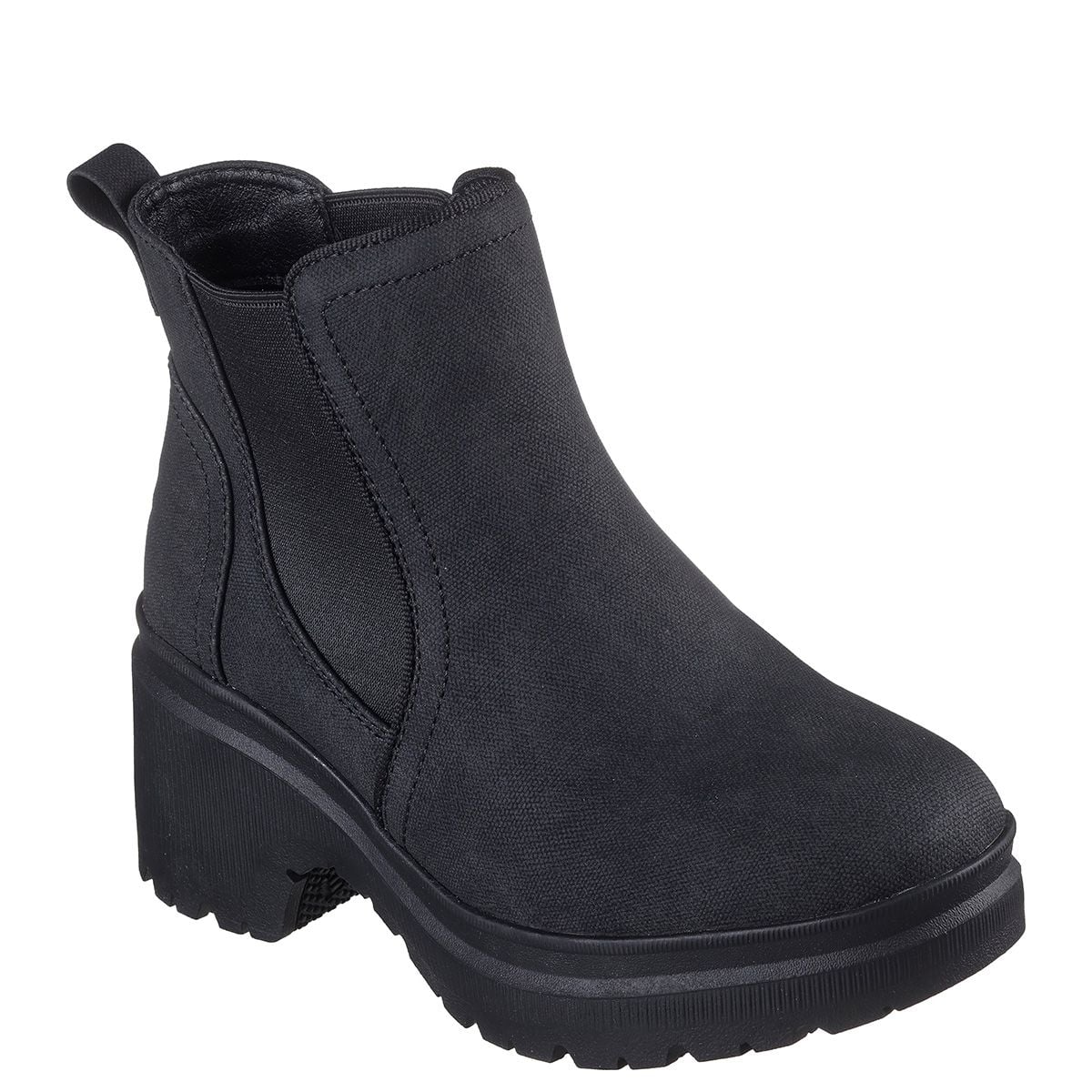BOTINES MUJER SKECHERS NEGRO BOBS TANGO - 2