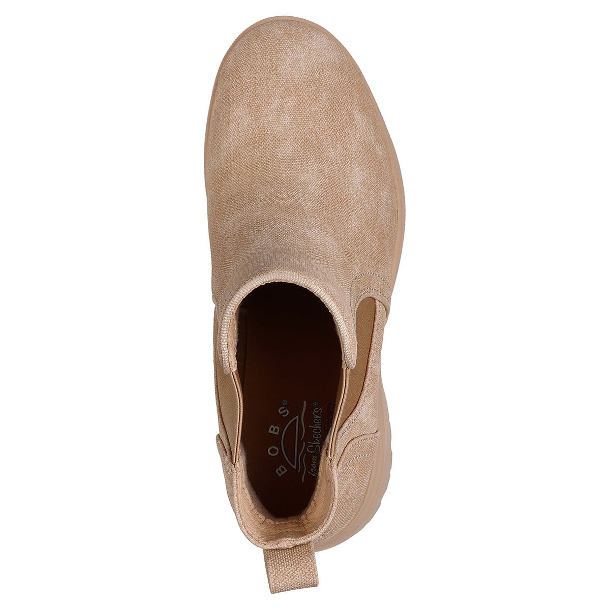 BOTINES MUJER SKECHERS CREMA BOBS TANGO - 4