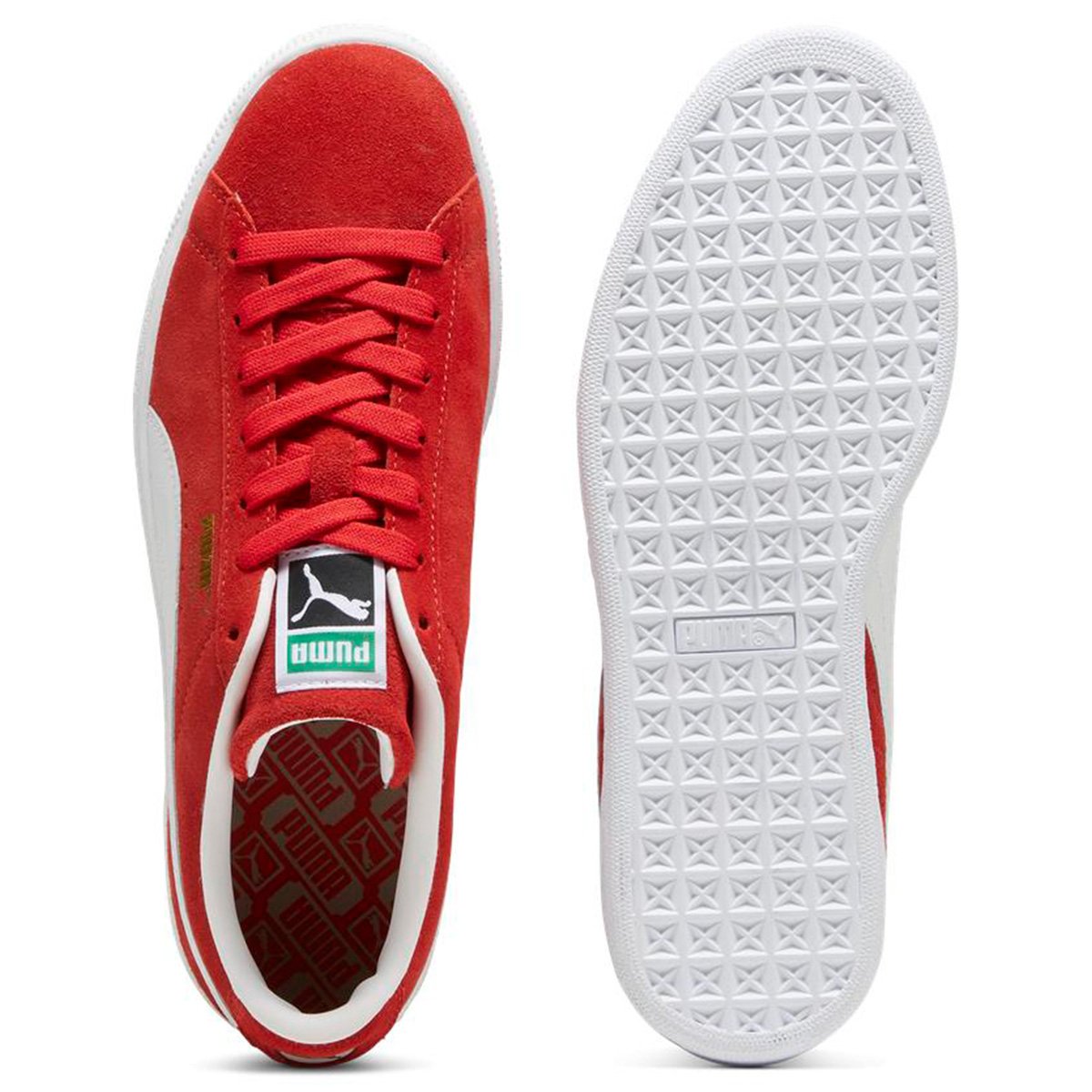 ZAPATILLAS MUJER PUMA URBANAS ROJO SUEDE CLASSIC WNS CUERO - 4