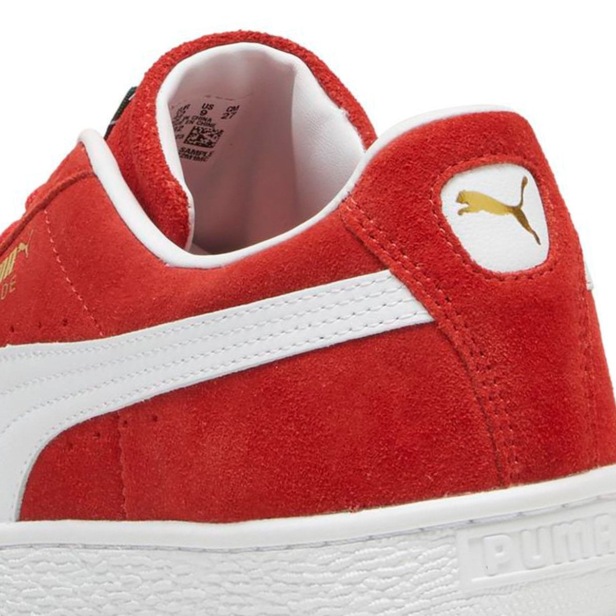 ZAPATILLAS MUJER PUMA URBANAS ROJO SUEDE CLASSIC WNS CUERO - 6