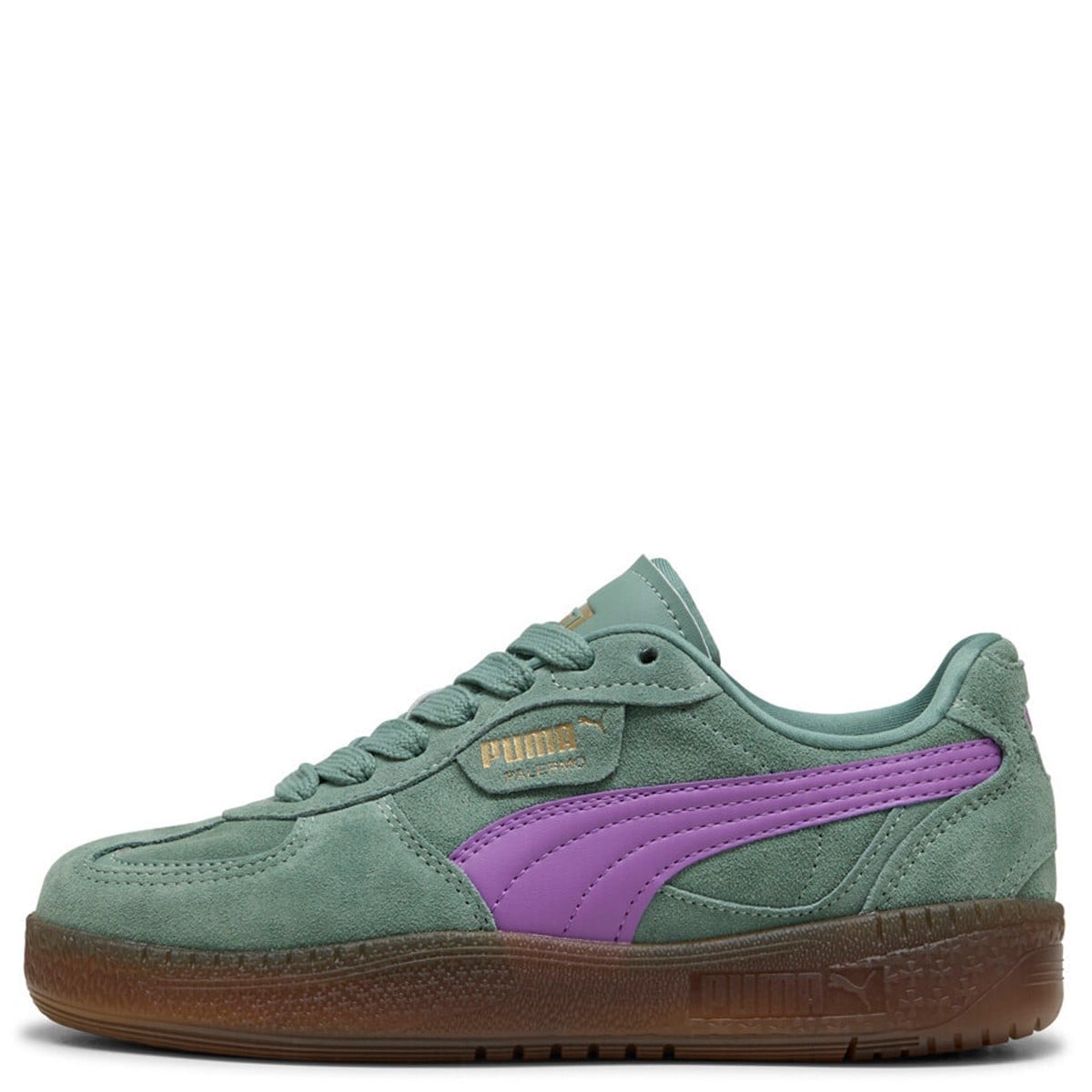ZAPATILLAS MUJER PUMA URBANAS VERDE PALERMO MODA XTRA GUM WNS CUERO - 1