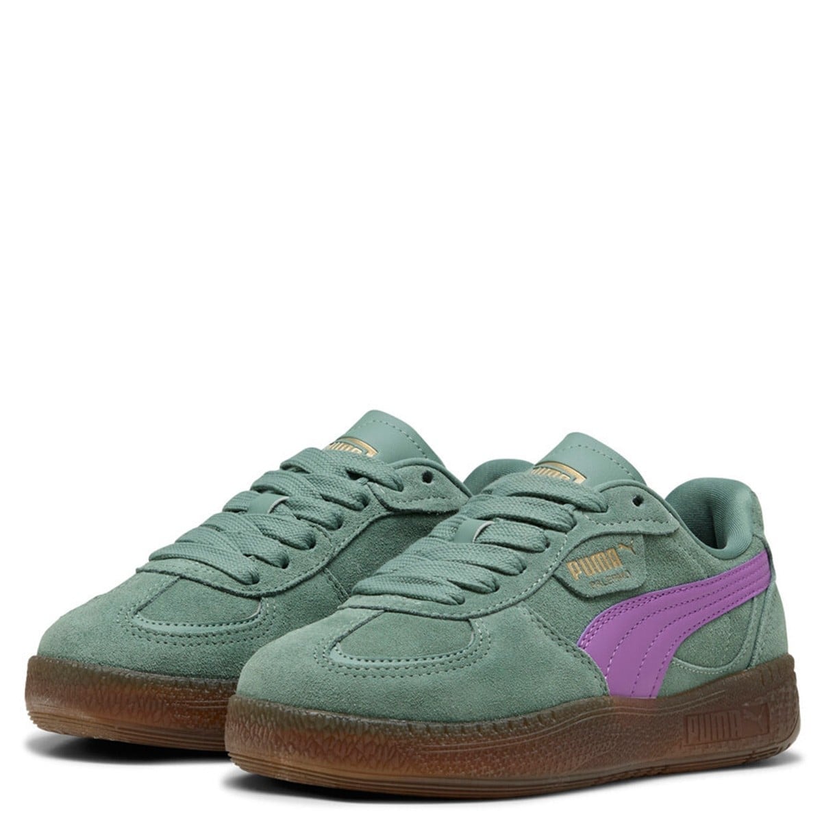 ZAPATILLAS MUJER PUMA URBANAS VERDE PALERMO MODA XTRA GUM WNS CUERO - 3
