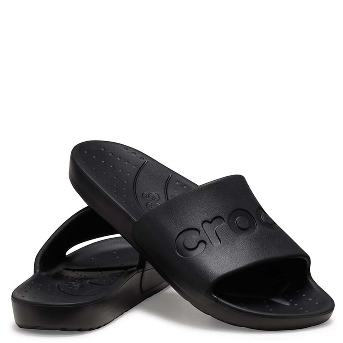ZUECO MUJER CROCS SLIDE BLACK - 2